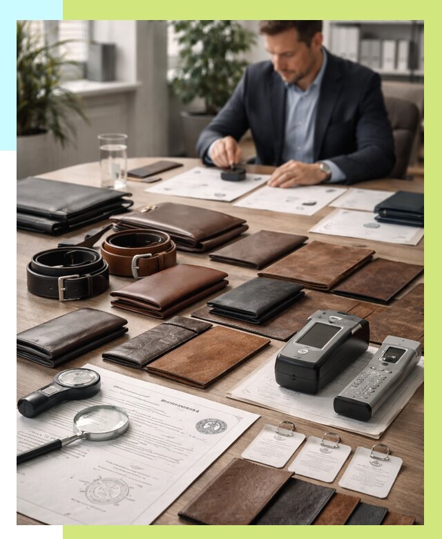 Сертификация кожаных изделий в Мариинске от 12238 р. | Алешин-Мрн