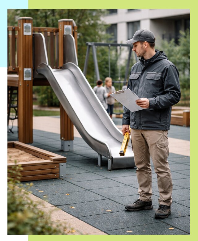 Сертификация детских площадок в Мариинске от 25495 р. | Алешин-Мрн