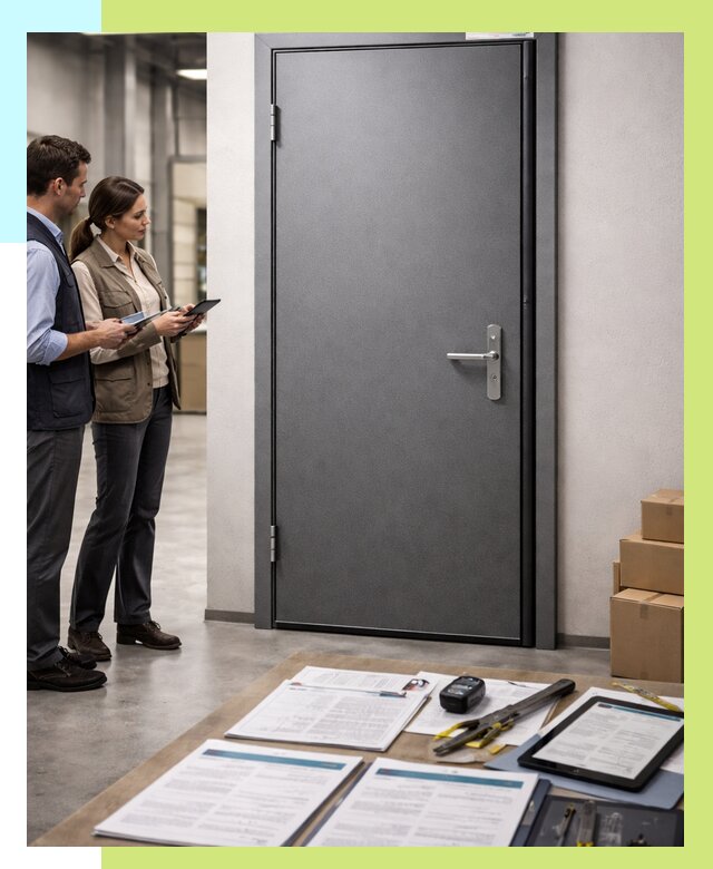 Сертификация противопожарных дверей в Мариинске от 9178 р. | Алешин-Мрн