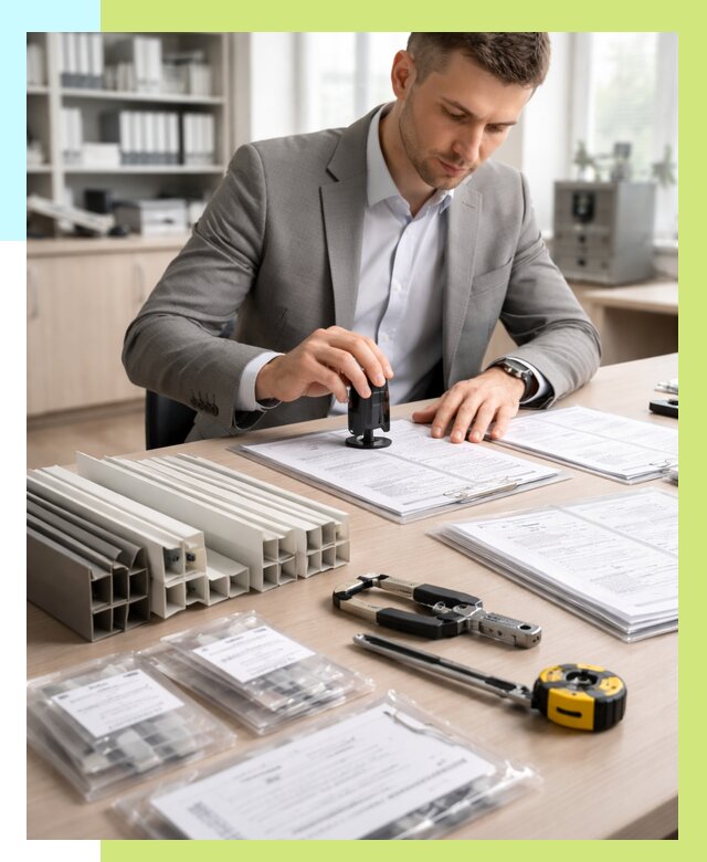 Сертификация ПВХ продукции в Мариинске от 8668 р., Алешин-Мрн