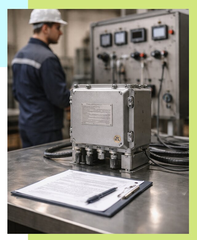 Сертификация взрывозащищенного оборудования в Мариинске от 35693 р. | Алешин-Мрн