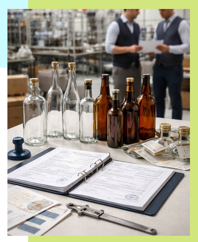 Сертификация стеклянных бутылок в Мариинске от 25495 р. | Алешин-Мрн
