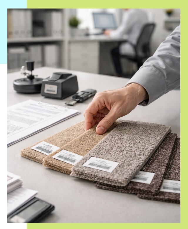 Сертификация ковролина в Мариинске от 15297 р., Алешин-Мрн