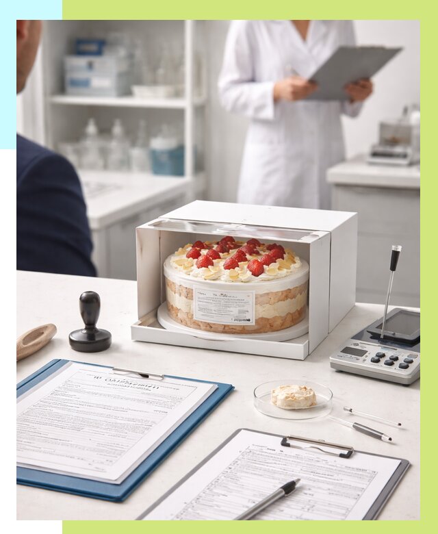 Сертификация тортов в Мариинске от 9178 р. заказать | Алешин-Мрн