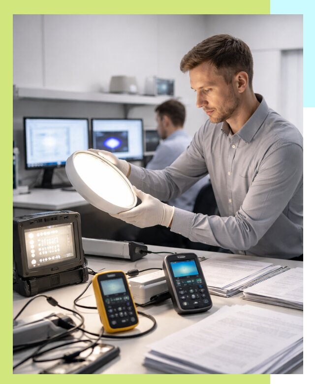 Сертификация светильников в Мариинске: испытания и оформление