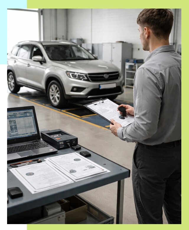 Сертификация транспортных средств в Мариинске от 12238 р. | Алешин-Мрн