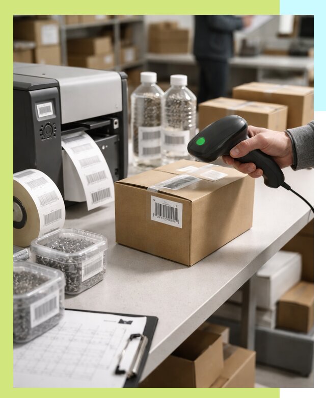 Штрихкодирование продукции и маркировка для продажи в Мариинске
