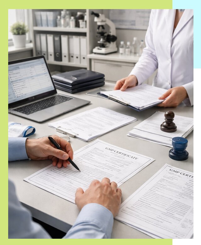 Оформление сертификата GMP в Мариинске для фармпроизводства