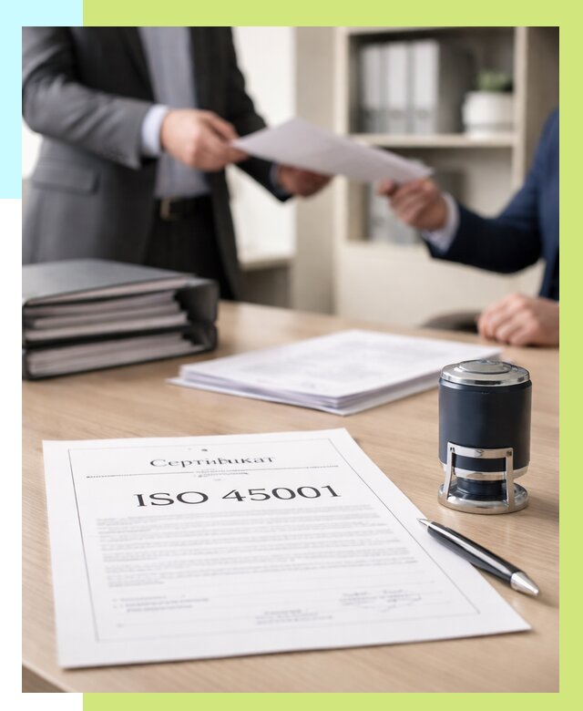 Сертификат ISO 45001 в Мариинске под ключ от 45891 р. | Алешин-Мрн